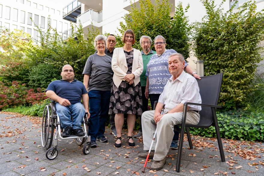 von links nach rechts:&nbsp;Marcel Preuß, Christiane Terveen, Peter Konrad, Angela Ströter, Thomas&nbsp;Meyer, Ingrid Graumann und Arnold Strukl&nbsp;